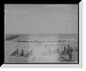 Historic Framed Print, [Bathing hour, Palm Beach, Florida],  17-7/8" x 21-7/8"
