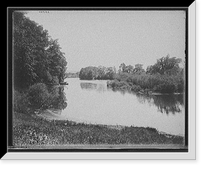 Historic Framed Print, [A Glimpse of paradise, Northampton, Mass.],  17-7/8" x 21-7/8"