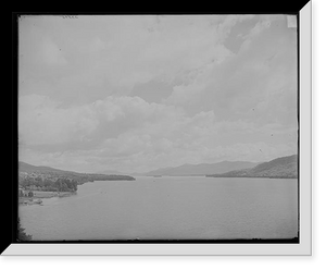 Historic Framed Print, [Lake George, N.Y., north from Fort William Henry Hotel],  17-7/8" x 21-7/8"