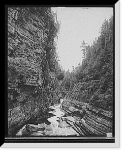 Column rocks, Ausable Chasm, N.Y, Vintage Poster