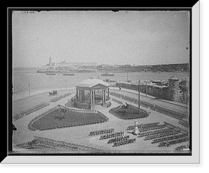 Historic Framed Print, [Malecon and El Morro, Havana, Cuba],  17-7/8" x 21-7/8"