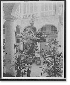 Historic Architecture - Courtyard, Hotel Florida, Havana, Cuba
