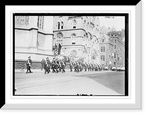 Historic Framed Print, Marchers in parade, New York,  17-7/8" x 21-7/8"