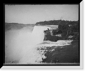 Historic Framed Print, [American Falls from Goat Island, Niagara Falls, N.Y.],  17-7/8" x 21-7/8"