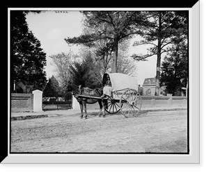 Historic Framed Print, [A Virginia vegetable cart],  17-7/8" x 21-7/8"