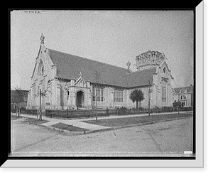 Historic Framed Print, [St. John's Episcopal Church, Jacksonville, Florida],  17-7/8" x 21-7/8"