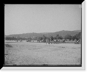 Historic Framed Print, [Light artillery drill, hand battery, West Point, N.Y.] - 3,  17-7/8" x 21-7/8"