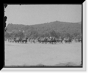 Historic Framed Print, [Light artillery drill, horse battery, wheeling into line, West Point, N.Y.],  17-7/8" x 21-7/8"