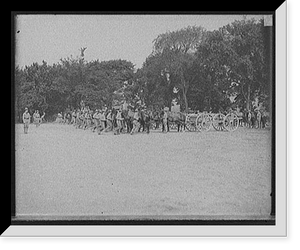 Historic Framed Print, [Light artillery drill, horse battery, taking positions, West Point, N.Y.],  17-7/8" x 21-7/8"