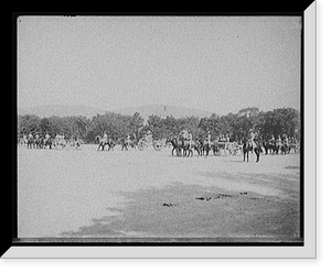 Historic Framed Print, [Light artillery drill, horse battery, forward, West Point, N.Y.],  17-7/8" x 21-7/8"