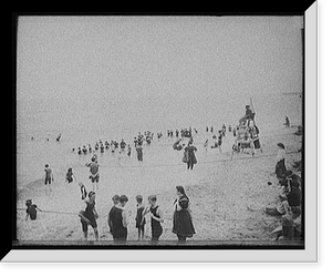 Bathing, Ocean Grove, N.J, Vintage Print