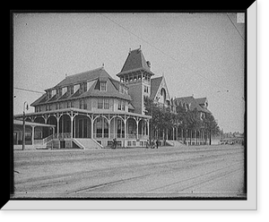 Historic Framed Print, [Nantasket Beach, Mass., casino (formerly Hotel Nantasket)],  17-7/8" x 21-7/8"