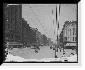 Woodward Avenue north from Opera House corner, Detroit, Mich, Historic Print