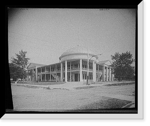 Colonial dancing pavilion, Put-In-Bay, Ohio, Antique Print