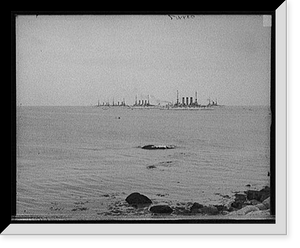 Historic Framed Print, [North Atlantic squadron in Sandy Bay, Rockport, Mass.] - 3,  17-7/8" x 21-7/8"