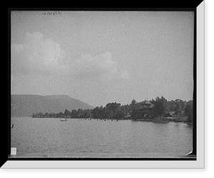 Bath house & bathers, Silver Bay, Lake George, N.Y. - 2 Classic, Antique Poster