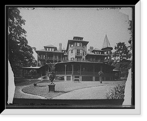 Historic Framed Print, [Lake George, N.Y., Sagamore Hotel, Green Island],  17-7/8" x 21-7/8"