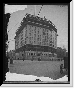 Historic Framed Print, [Hotel Pontchartrain before completion, Detroit, Mich.],  17-7/8" x 21-7/8"