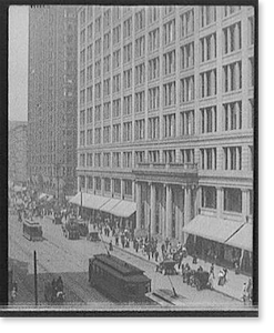 Vintage Americana Print - Chicago, Illinois - Marshall Field's (2)