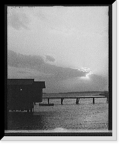 Antique Photo Print - Charleston - Sunset from the South Battery, S.C