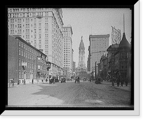 Historic Framed Print, [Broad Street north from Locust, Philadelphia, Pa.],  17-7/8" x 21-7/8"