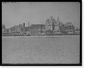 Black & White Photo - Atlantic City - Hotels Dennis - Vintage Wall Art Gift