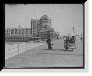 Vintage Americana Print - Atlantic City - The Boardwalk, N.J