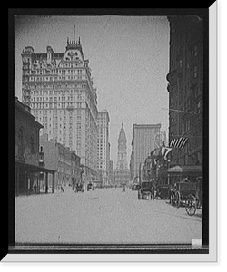 Historic Framed Print, [Broad Street north from Locust, Philadelphia, Pa.] - 3,  17-7/8" x 21-7/8"