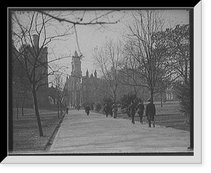 Historic Framed Print, [University of Pennsylvania, main entrance to campus, Philadelphia, Pa.],  17-7/8" x 21-7/8"