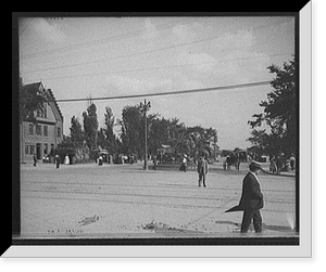 Approach to Belle Isle bridge, Detroit, Mich. Classic, Historic Reproduction