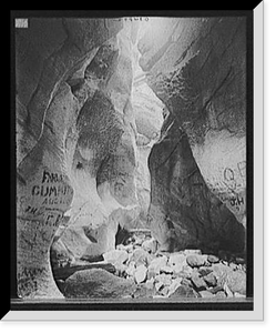 Looking down under Natural Bridge, North Adams, Mass, Historic Reproduction