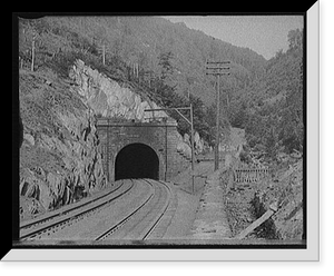 Historic Framed Print, [East portal, Hoosac Tunnel, Florida, Mass.],  17-7/8" x 21-7/8"