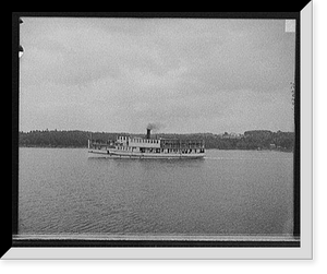 Historic Framed Print, [Str. Governor Endicott, Lake Winnipesaukee, N.H.],  17-7/8" x 21-7/8"