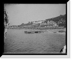 Historic Framed Print, [Crescent beach, Mackinac Island, Mich.],  17-7/8" x 21-7/8"