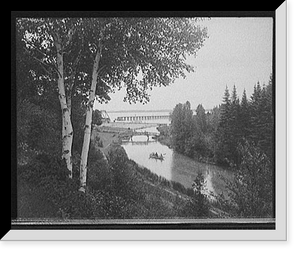 Historic Framed Print, [The Old channel, Charlevoix, Mich.],  17-7/8" x 21-7/8"