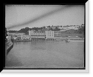 Chippewa Hotel and old fort, Mackinac, Mich. Classic, Historic Print