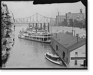 Vintage Street Scene - Pittsburgh, Pennsylvania - The Levee