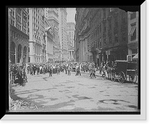 Curb market, Broad Street, New York, N.Y, Vintage Poster