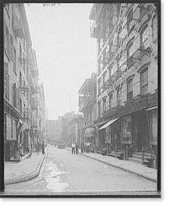 Antique City View - New York City - Pell Street, Chinatown, New York