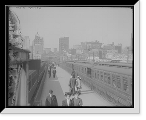 Historic Framed Print, [Brooklyn Bridge, New York, N.Y.] - 3,  17-7/8" x 21-7/8"