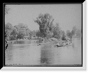 Cleveland, Ohio, lake in Wade Park, Vintage Print
