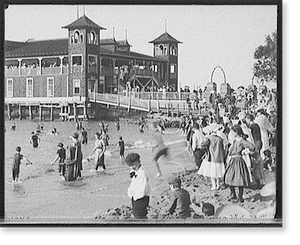 Vintage Landscape - Cleveland - Gordon Park, bathing pavilion, Ohio