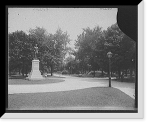 Historic Framed Print, [Monroe Park, Richmond, Va.],  17-7/8" x 21-7/8"