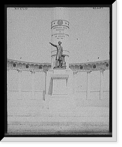 Historic Framed Print, [Jefferson Davis Memorial (detail), Richmond, Va.],  17-7/8" x 21-7/8"