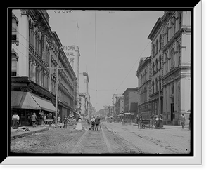 Antique City View - Richmond, Virginia - Main Street from Eleventh