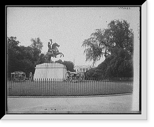 Historic Framed Print, [Jackson Memorial, Lafayette Park (Square), Washington, D.C.],  17-7/8" x 21-7/8"