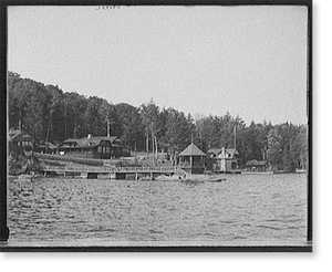 Historic Military - Adirondacks - Upper Saranac Lake, Fish Rock Camp