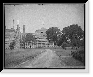 Historic Framed Print, [Natural Food Company Conservatory building, Niagara Falls, N.Y.],  17-7/8" x 21-7/8"