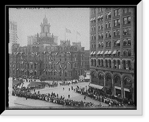 Campus Martius from Detroit Opera House, Detroit, Mich, Antique Poster