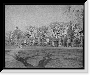 Historic Framed Print, [Green from Chapel Street & Temple Street, New Haven, Conn.],  17-7/8" x 21-7/8"